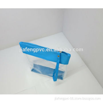 TPU Cosmetic Bag with Polyester Trimming